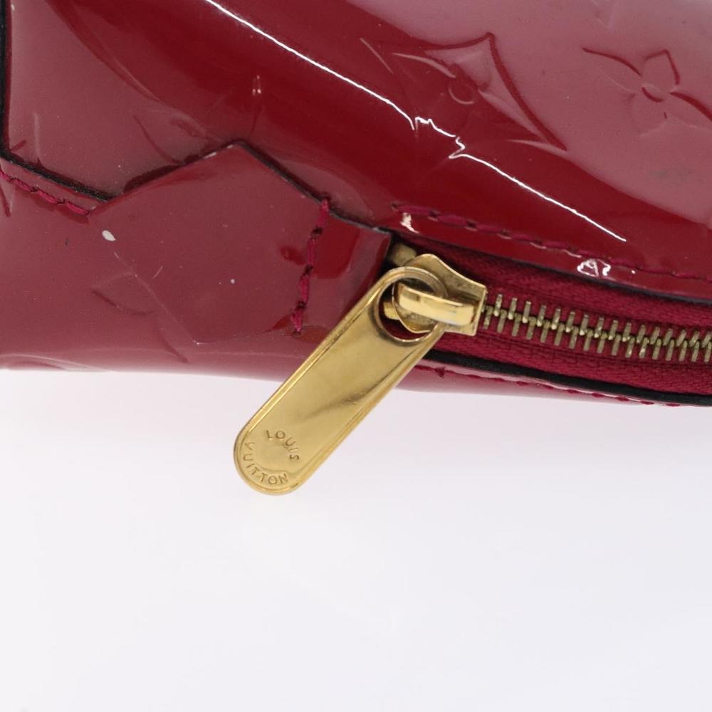 LOUIS VUITTON Monogram Vernis Pochette Cosmetic Rose Indian M90009 Auth 134589 - Picture 8 of 16